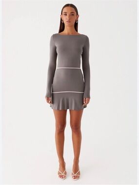 Peppermayo French Flirt Mini Dress - Charcoal NWT Size 6